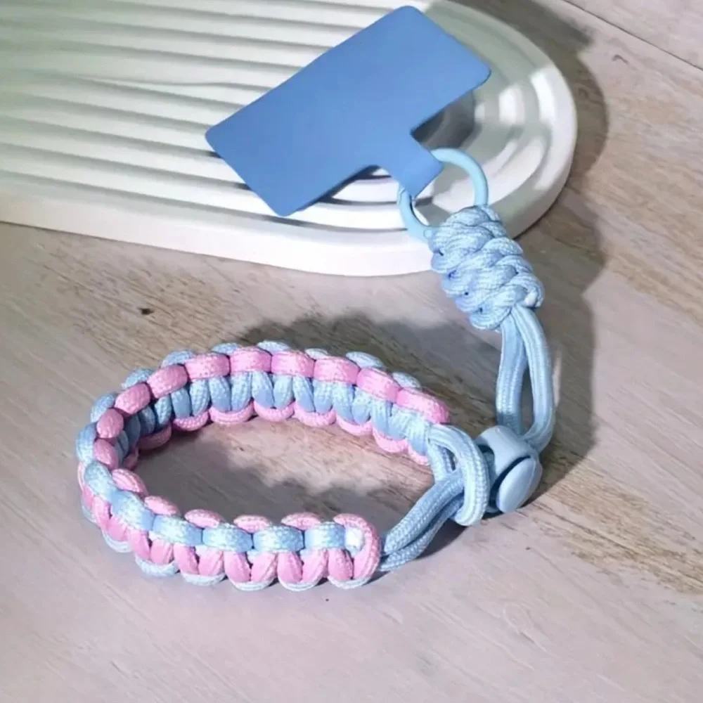 Adjustable Colorful Braided Phone Strap